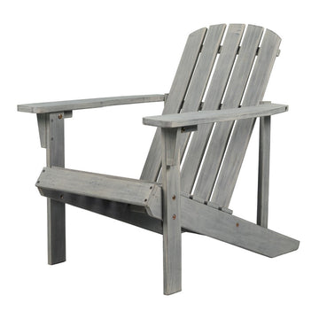 Westport Outdoor Patio Traditional Acacia Wood Adirondack Chair - JONATHAN Y